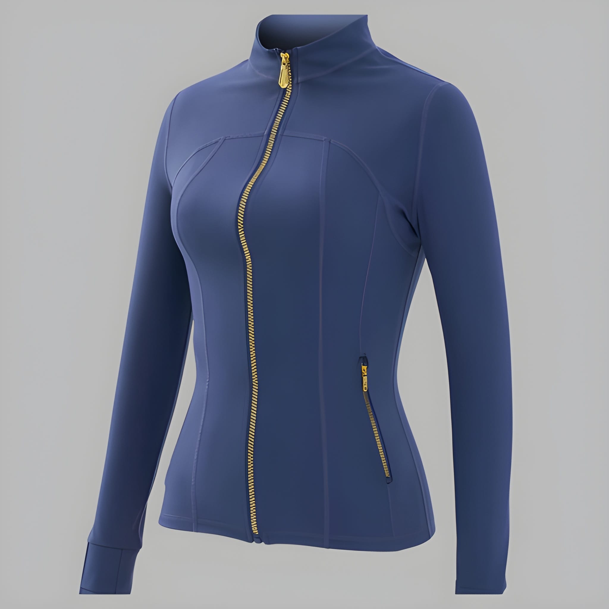 Casual Soft Brushed Jacket And Compression Yoga Pants Set For Women 