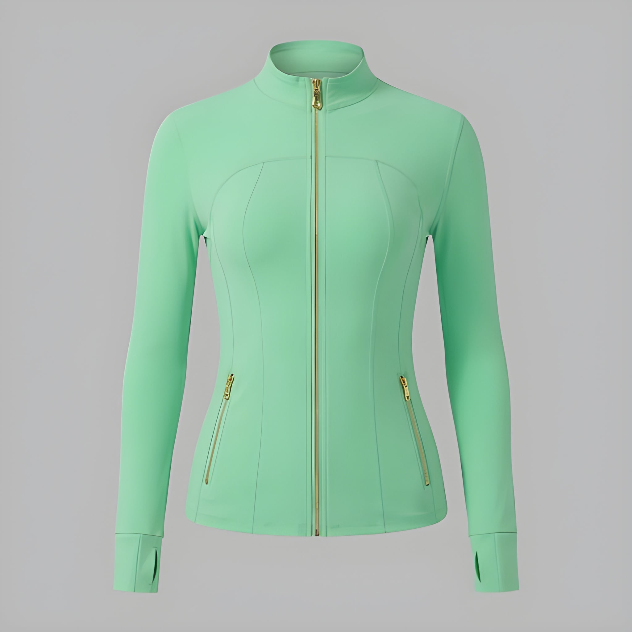 Casual Soft Brushed Jacket And Compression Yoga Pants Set For Women 