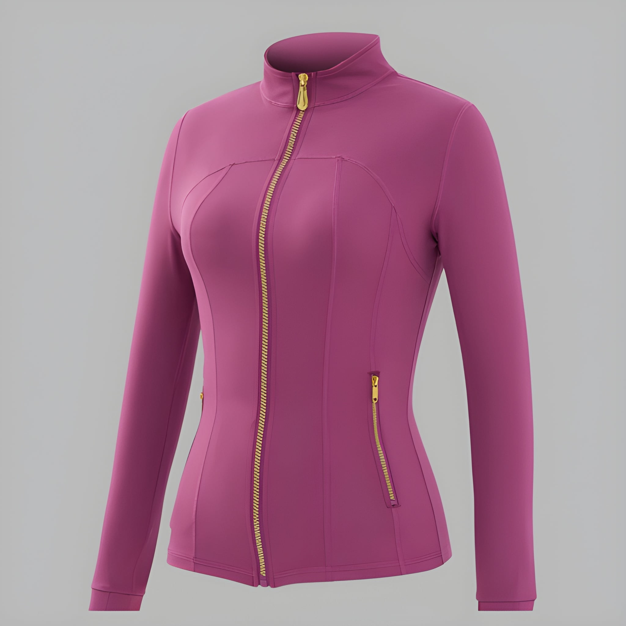 Casual Soft Brushed Jacket And Compression Yoga Pants Set For Women 