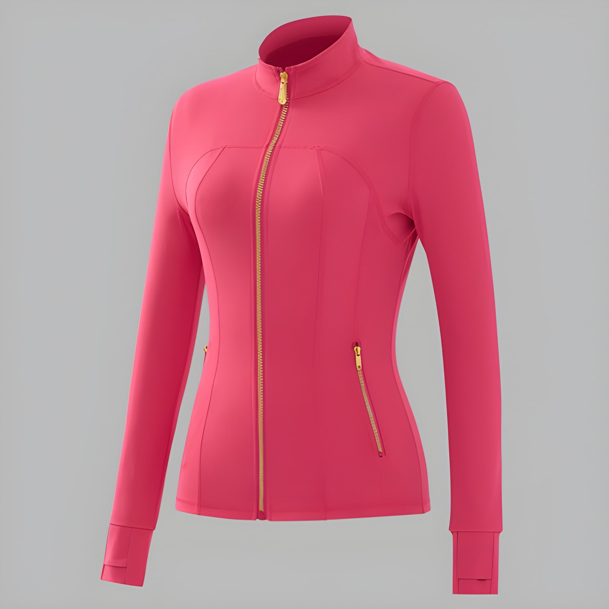 Casual Soft Brushed Jacket And Compression Yoga Pants Set For Women 