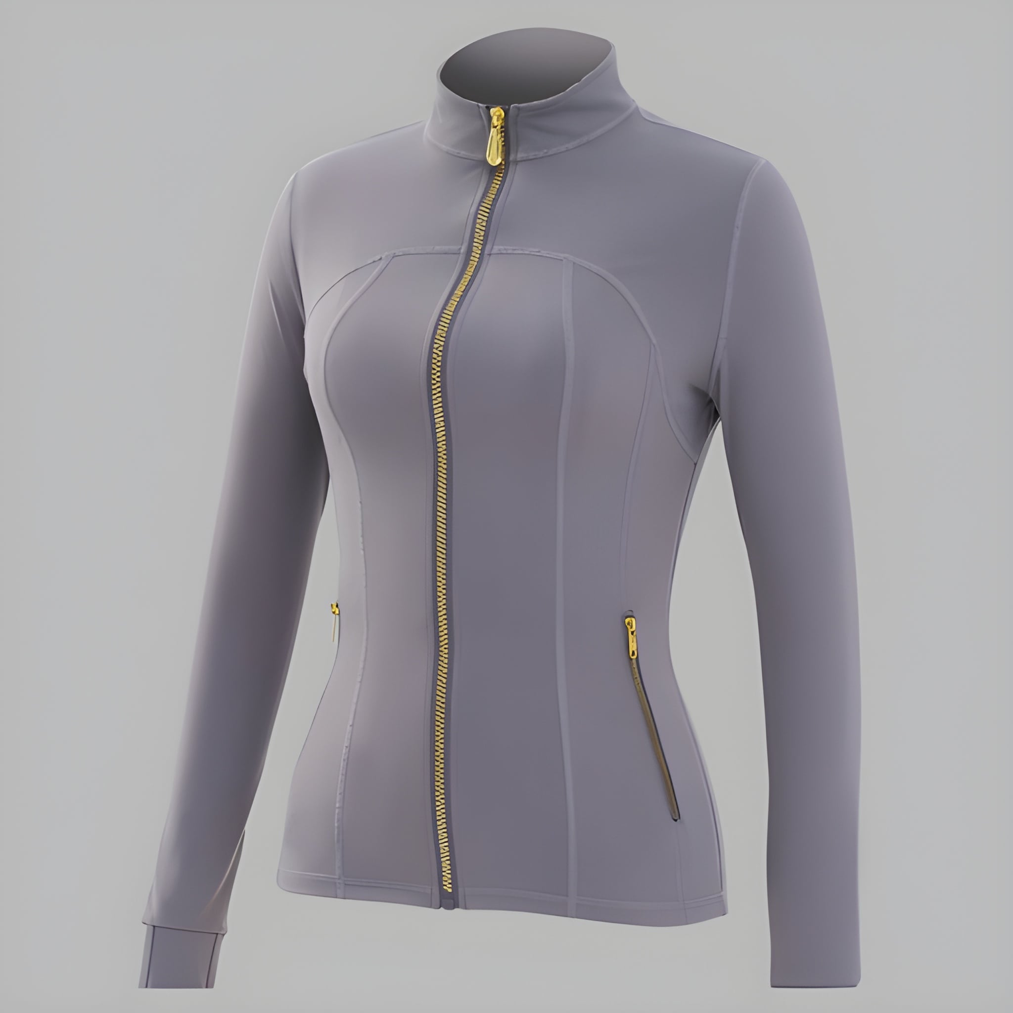 Casual Soft Brushed Jacket And Compression Yoga Pants Set For Women 