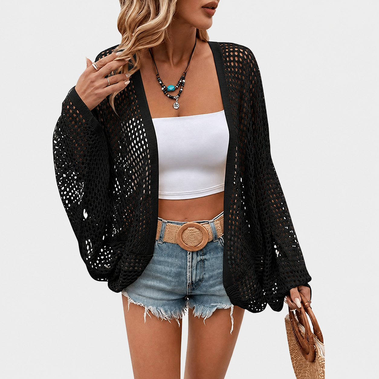 Summer Lightweight Crochet Cardigans For Women
