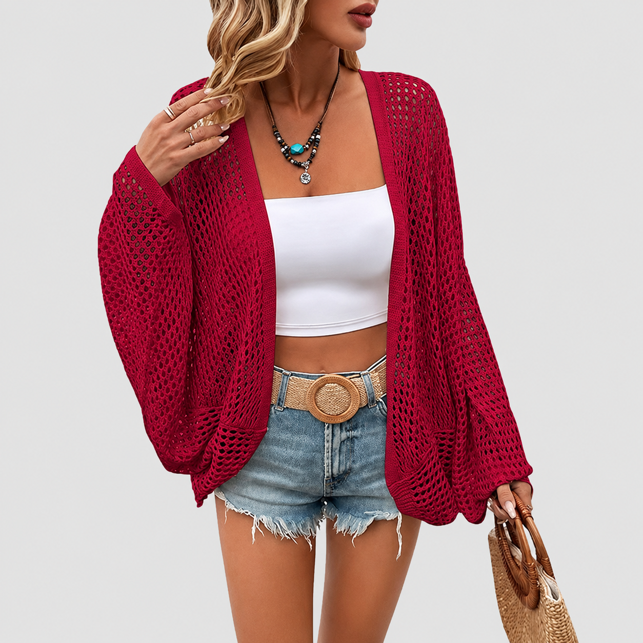 Summer Lightweight Crochet Cardigans For Women