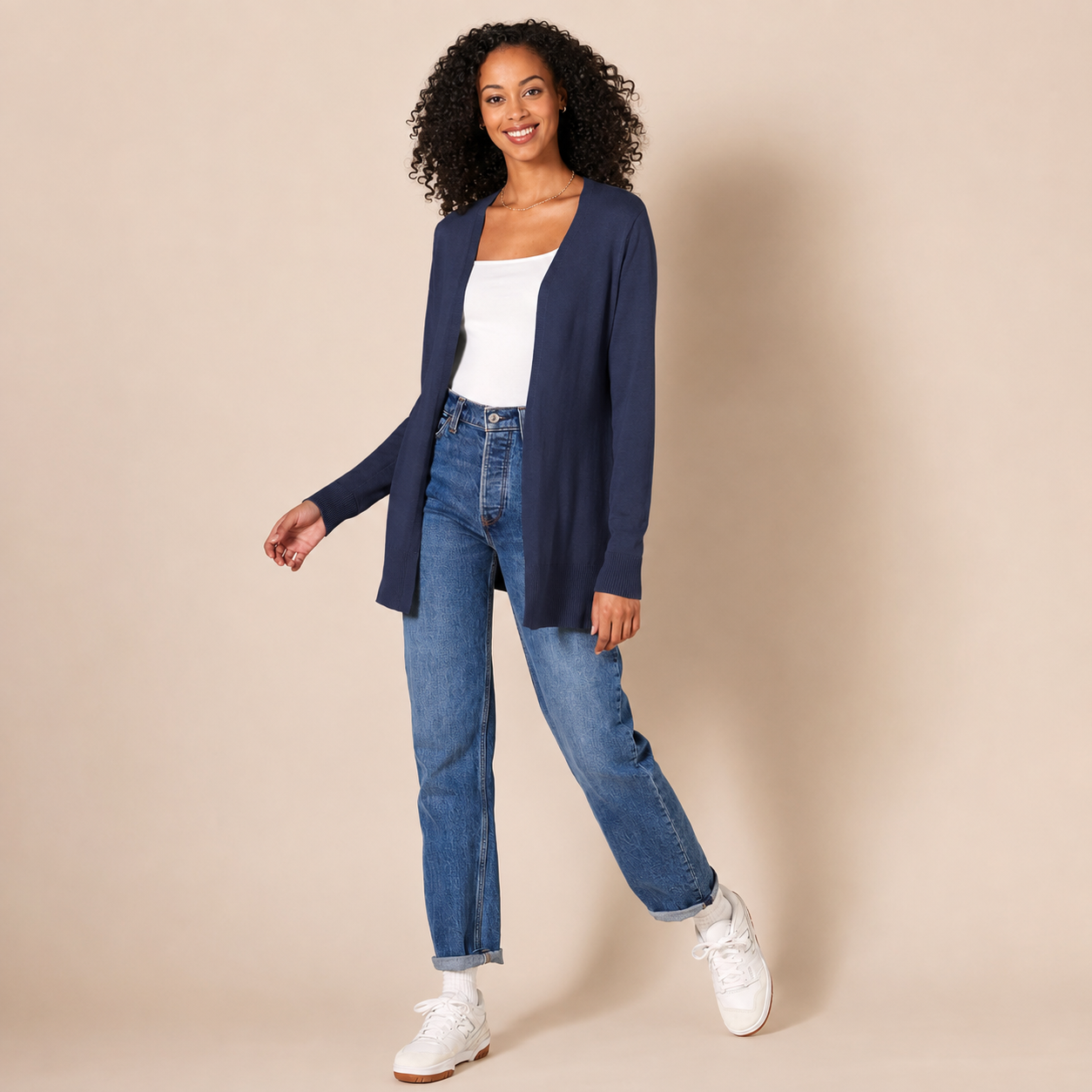 Lightweight Long Sleeve Open Front Sweater Cardigan for Women