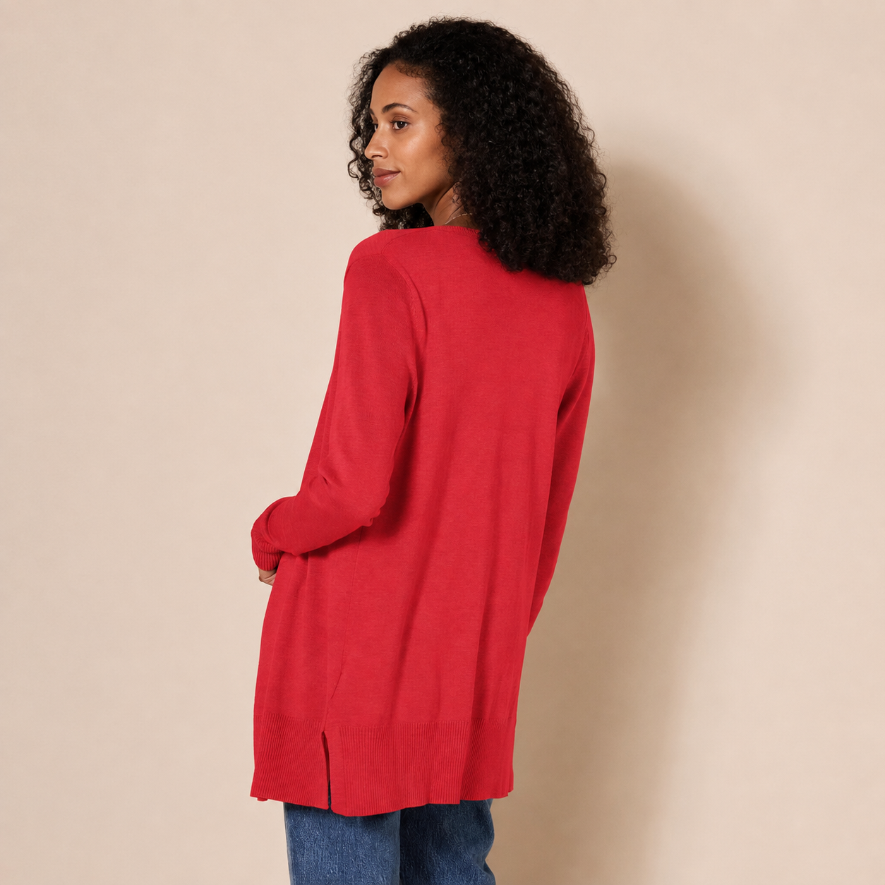 Lightweight Long Sleeve Open Front Sweater Cardigan for Women