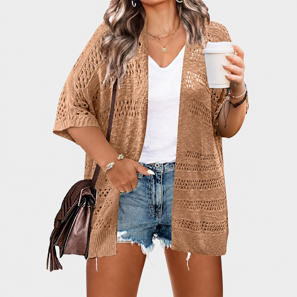 Summer Lightweight Crochet Cardigan For Women