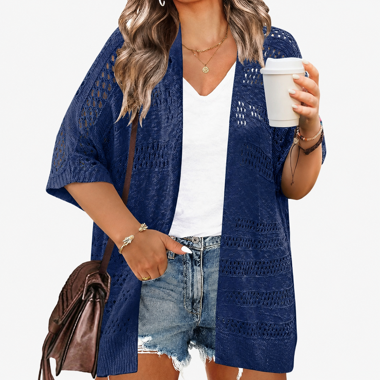Summer Lightweight Crochet Cardigan For Women
