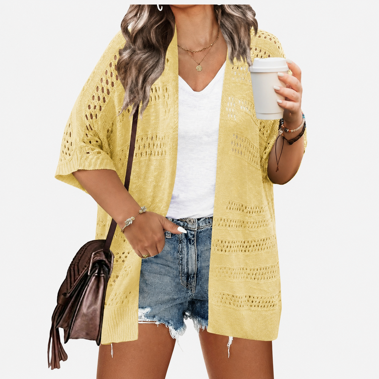 Summer Lightweight Crochet Cardigan For Women