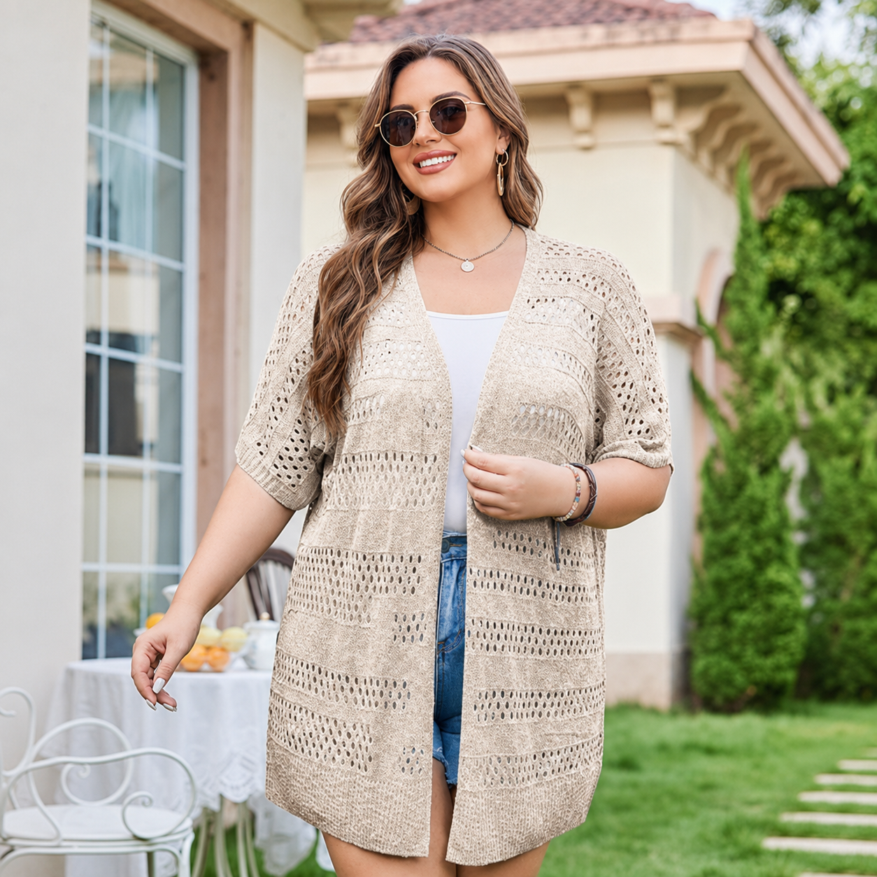 Summer Lightweight Crochet Cardigan For Women