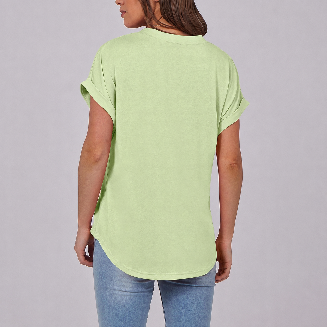 Casual Short Sleeve Henley Top For Women