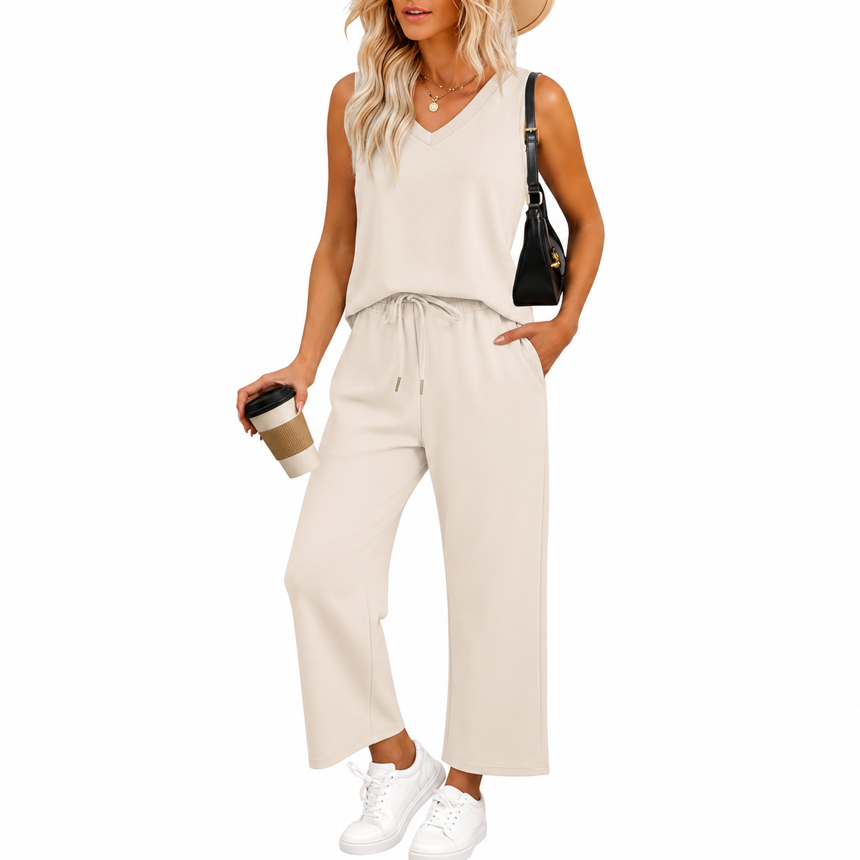  Casual Vacation Two Piece Matching Outfit Set