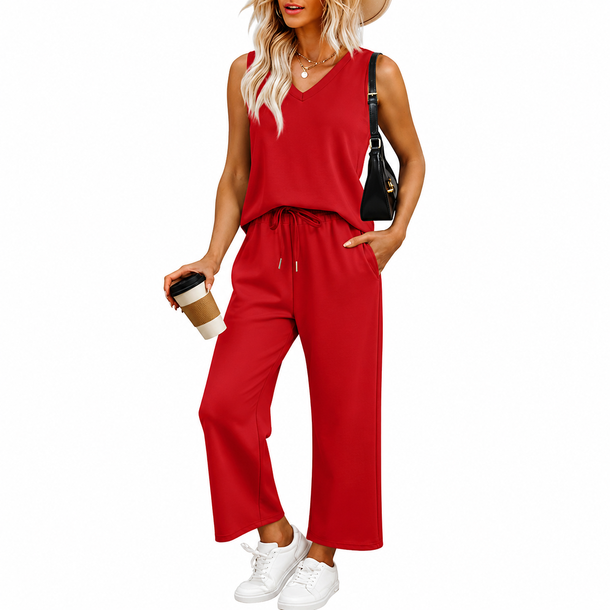  Casual Vacation Two Piece Matching Outfit Set