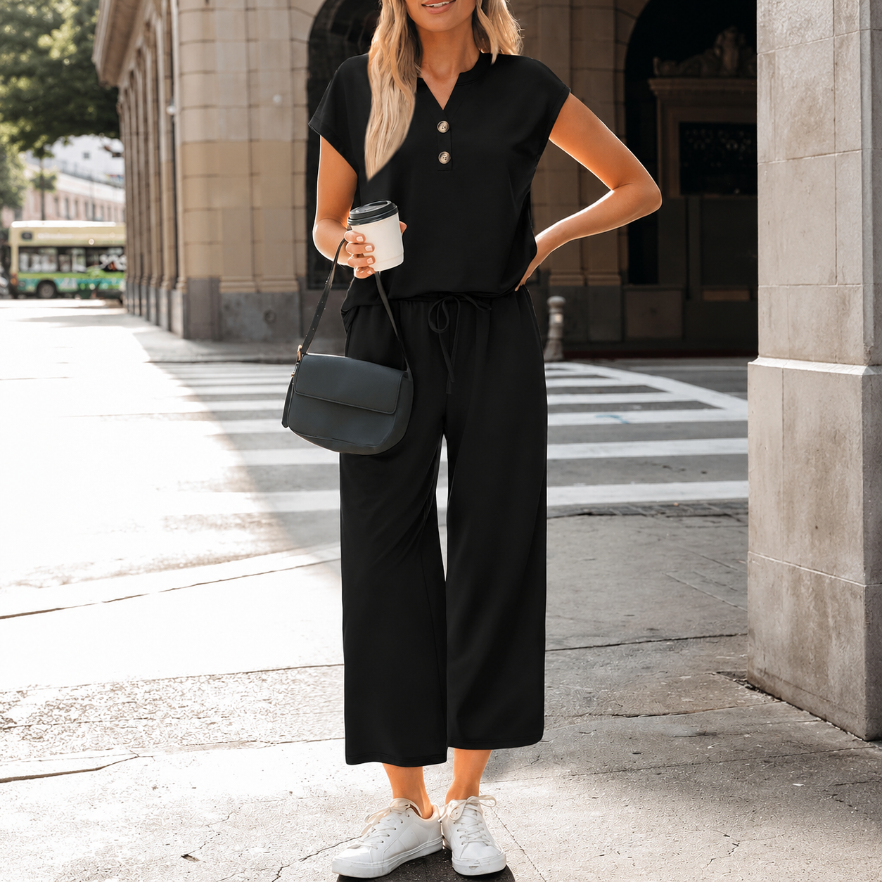 Casual Vacation Lounge Outfit For Women