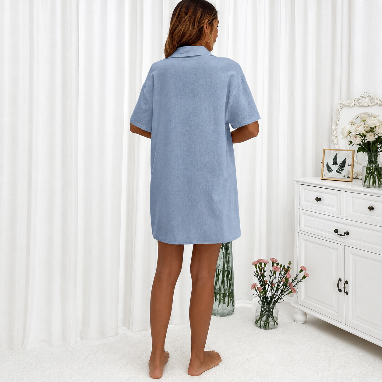 2 Piece Summer Top And Shorts Matching Set For Women