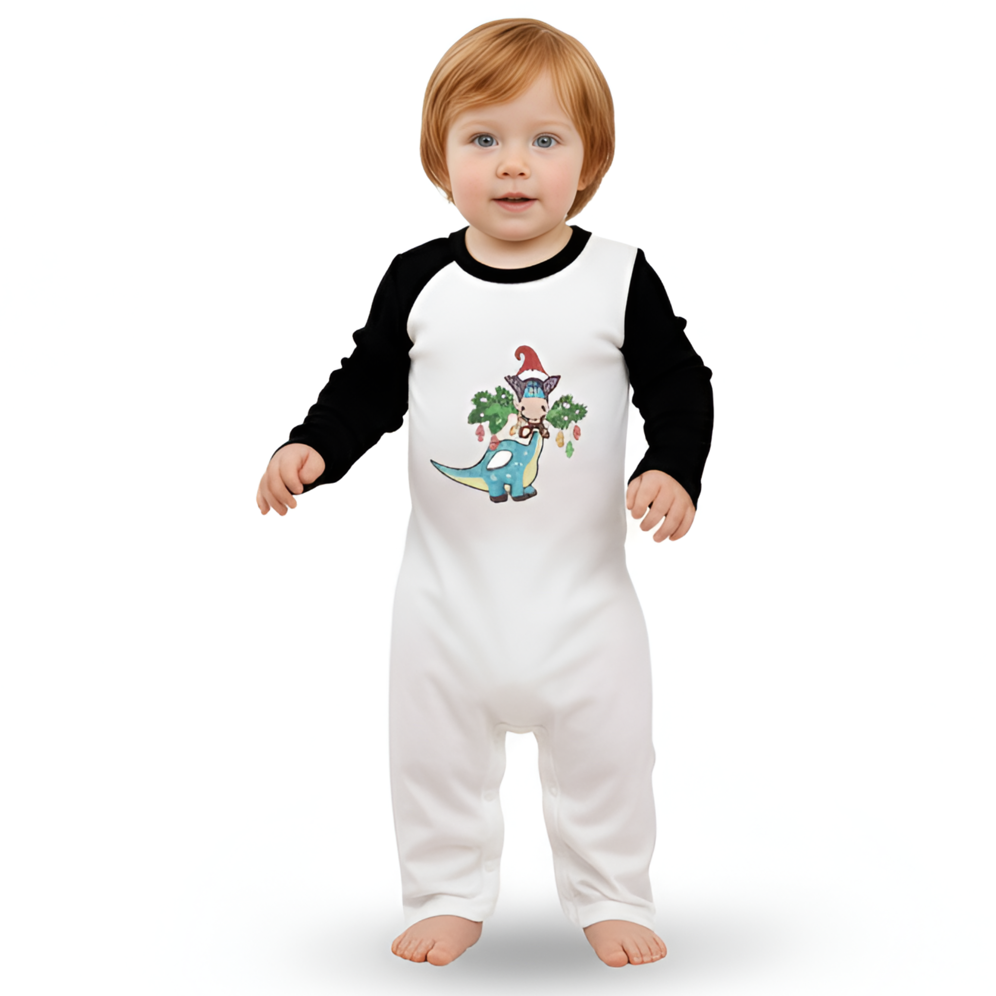 Christmas Dinosaur Print Family Matching Pajama SetsChristmas Dinosaur Print Family Matching Pajama Sets - Image 5