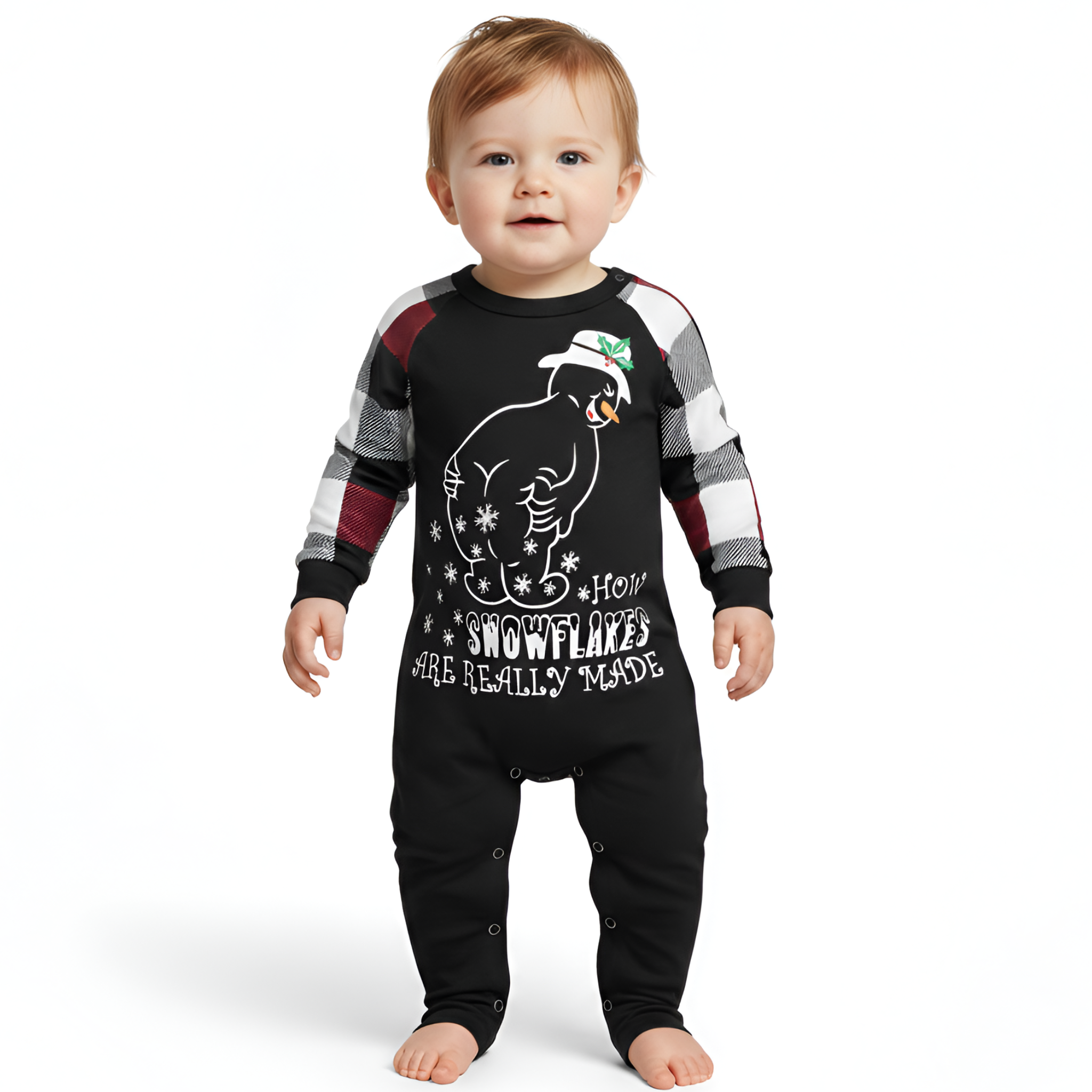 Christmas Red Black Plaid Family Matching Pajama SetsChristmas Plaid Family Matching Pajama Sets - Image 5