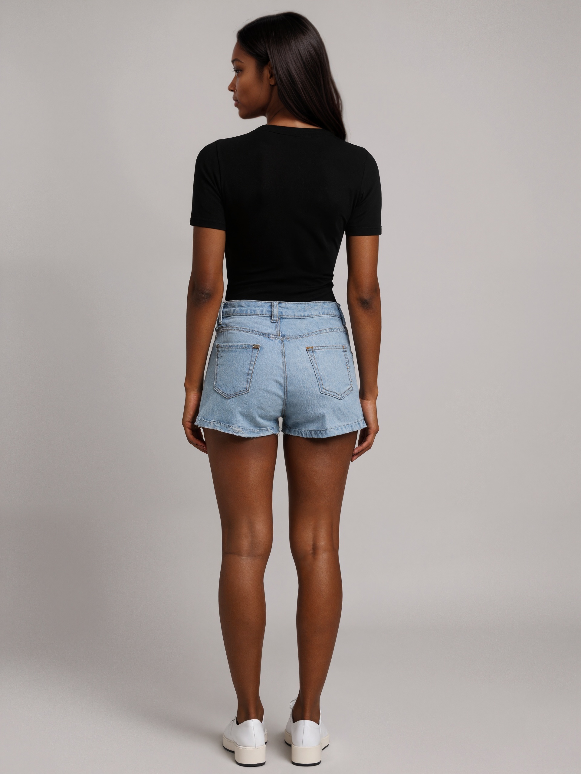 Cotton Blend Fitted Basic Bodysuit