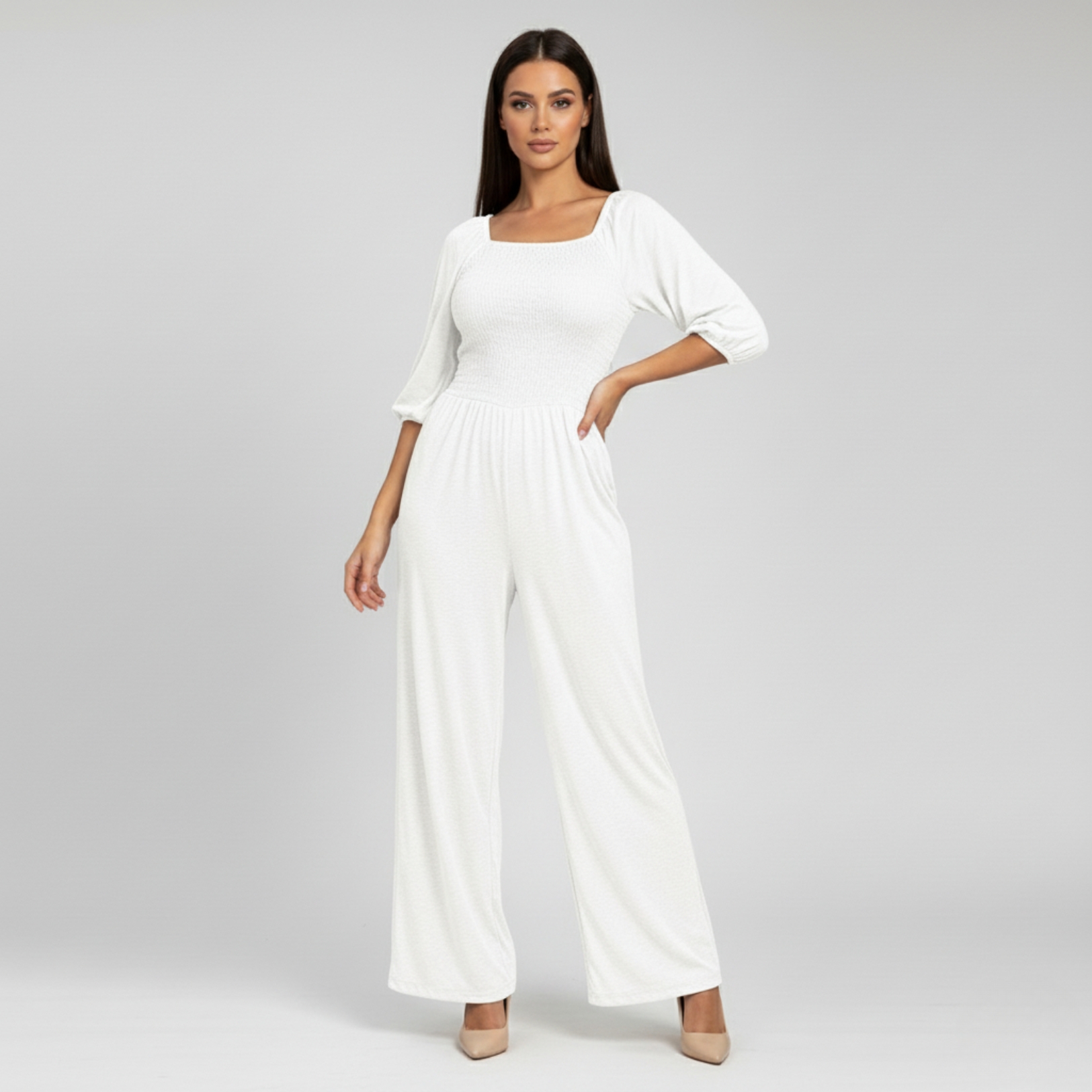 Elastic Waist Workout Pants With Pockets