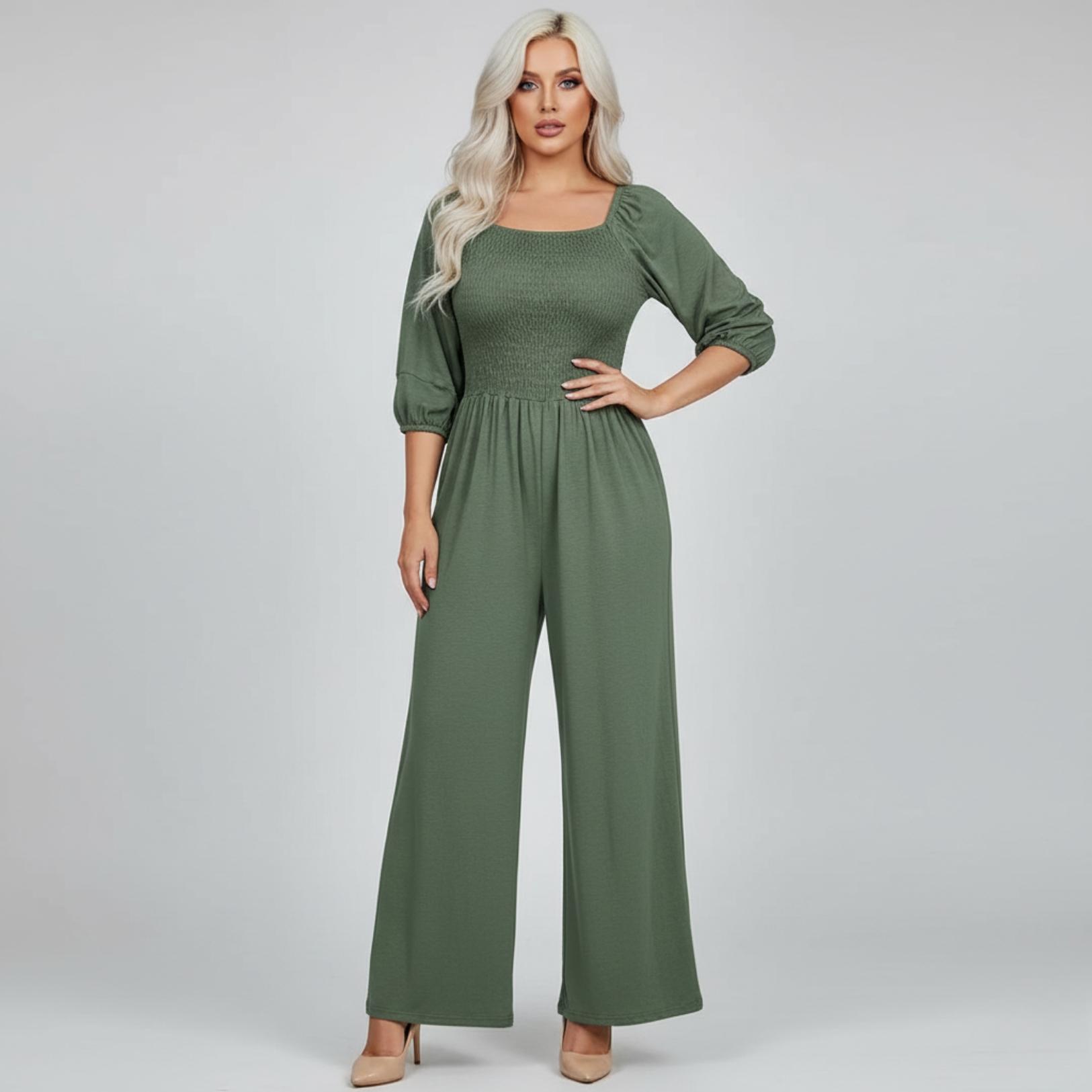 Elastic Waist Workout Pants With Pockets