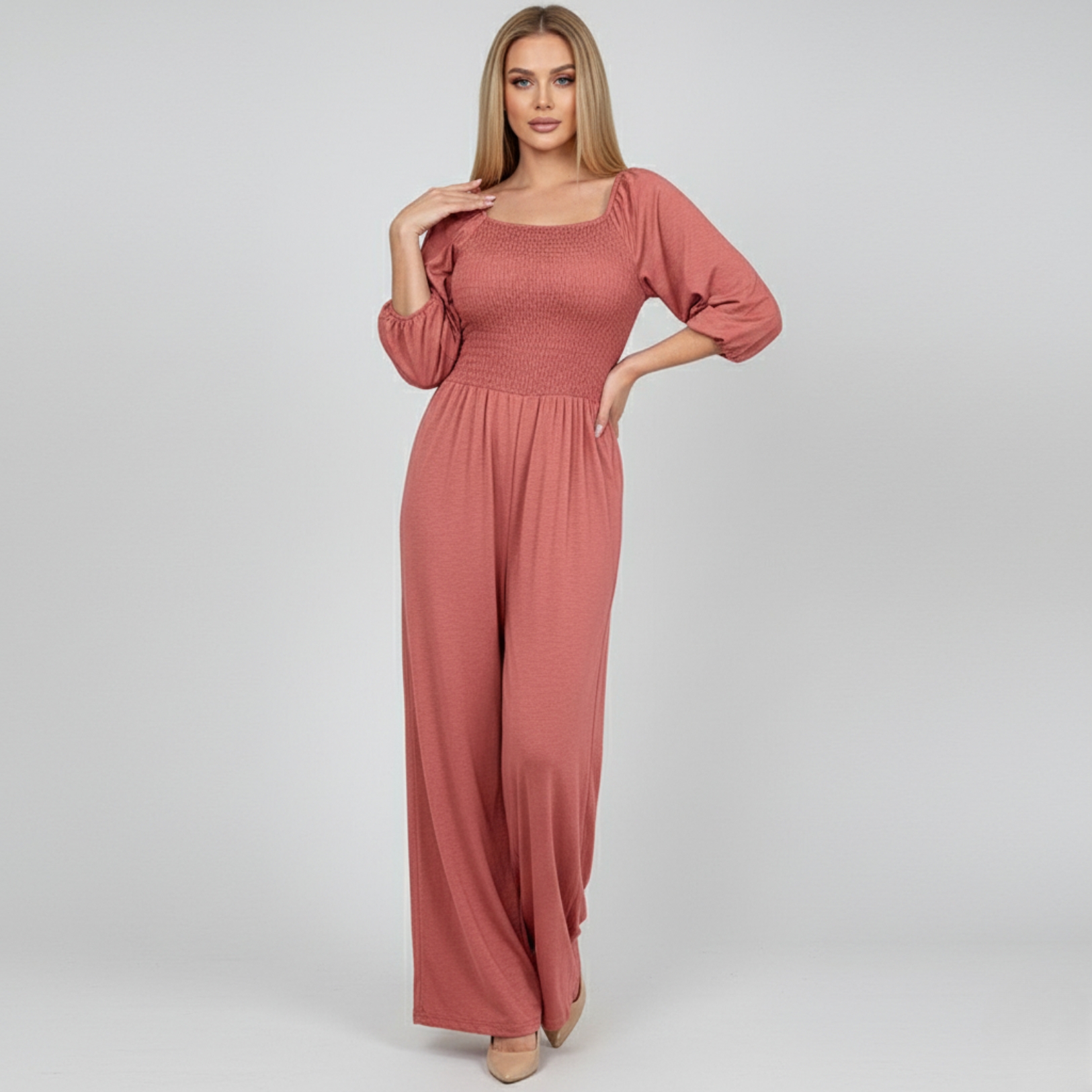 Elastic Waist Workout Pants With Pockets