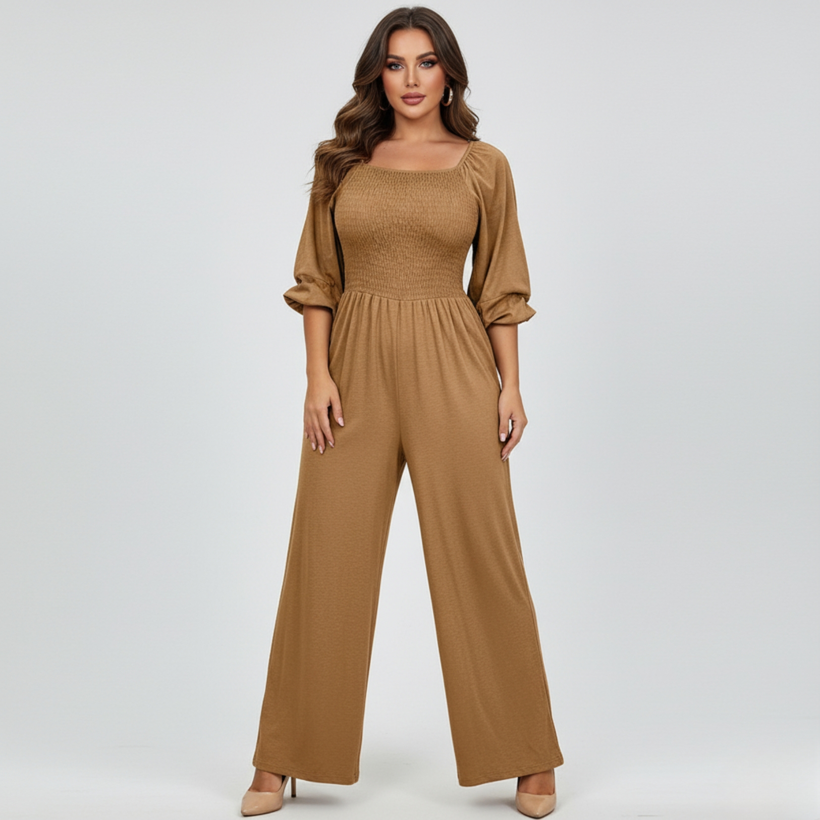 Elastic Waist Workout Pants With Pockets