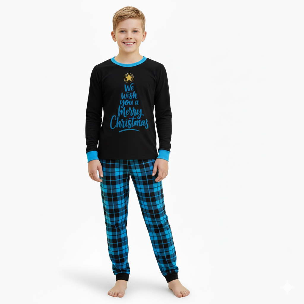 Festive Christmas All Over Print Matching Family Sleepwear Set