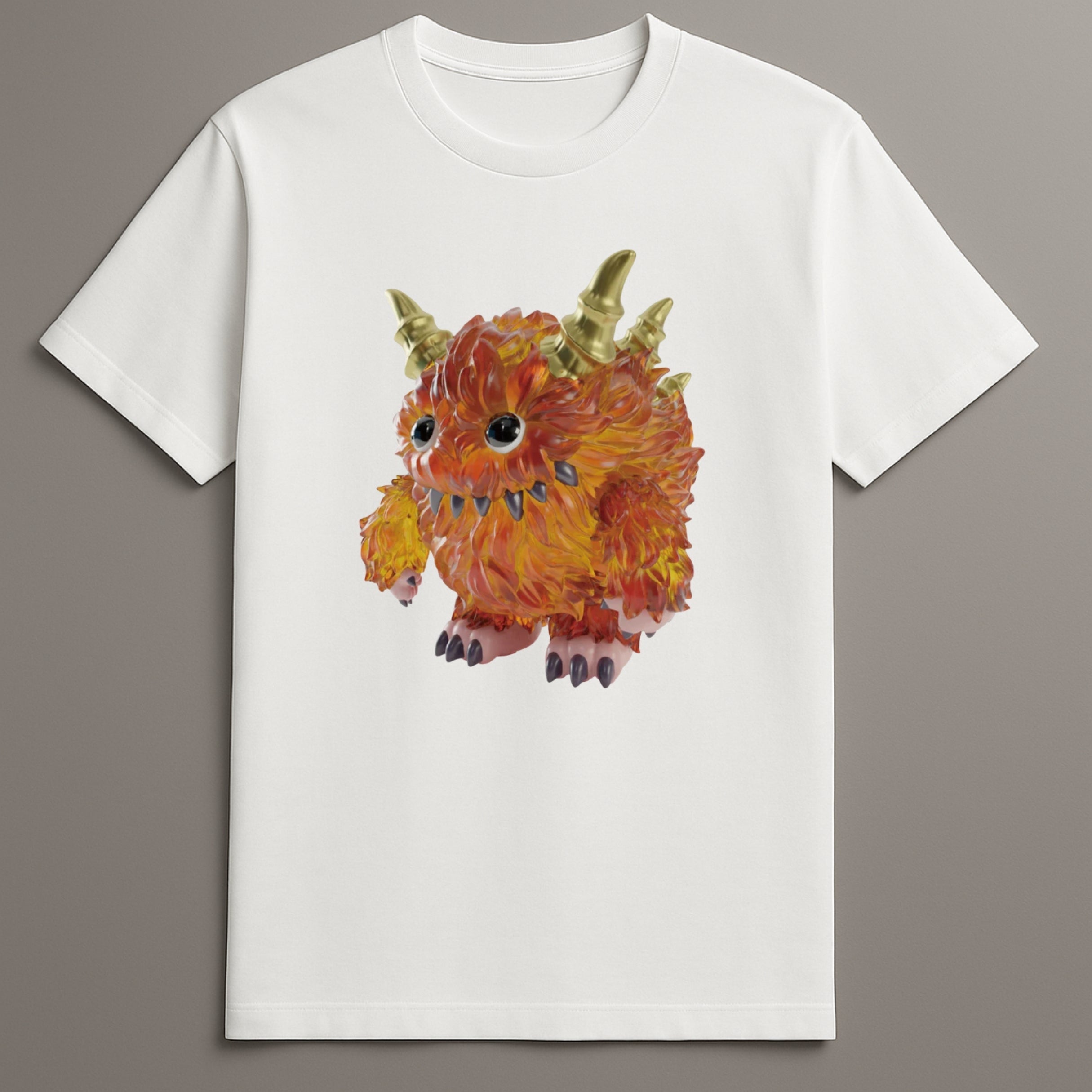 Fiery monster graphic