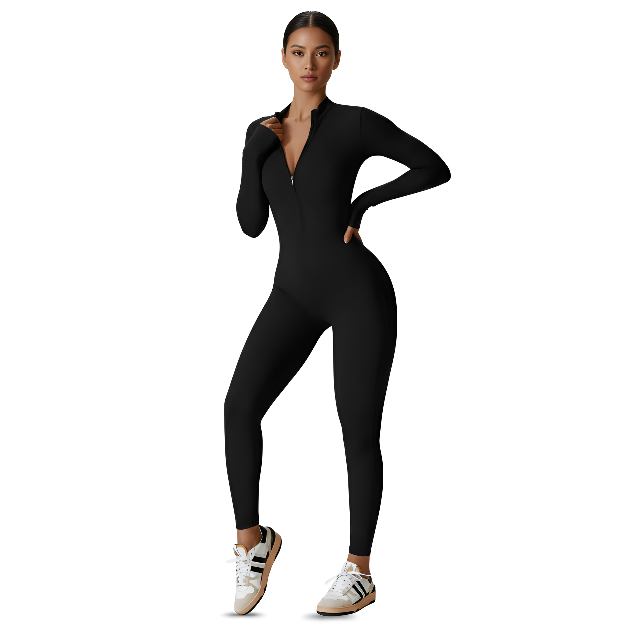 Long Sleeve Sports Jumpsuit For Women