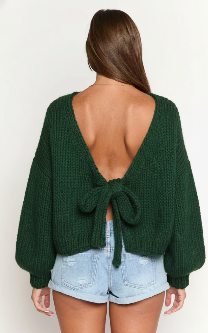 Cozy Holiday Knit Sweater For Casual Outfits