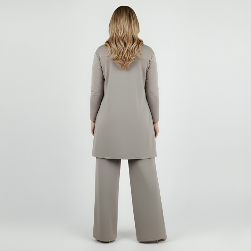 Longline Cardigan Three Piece Set