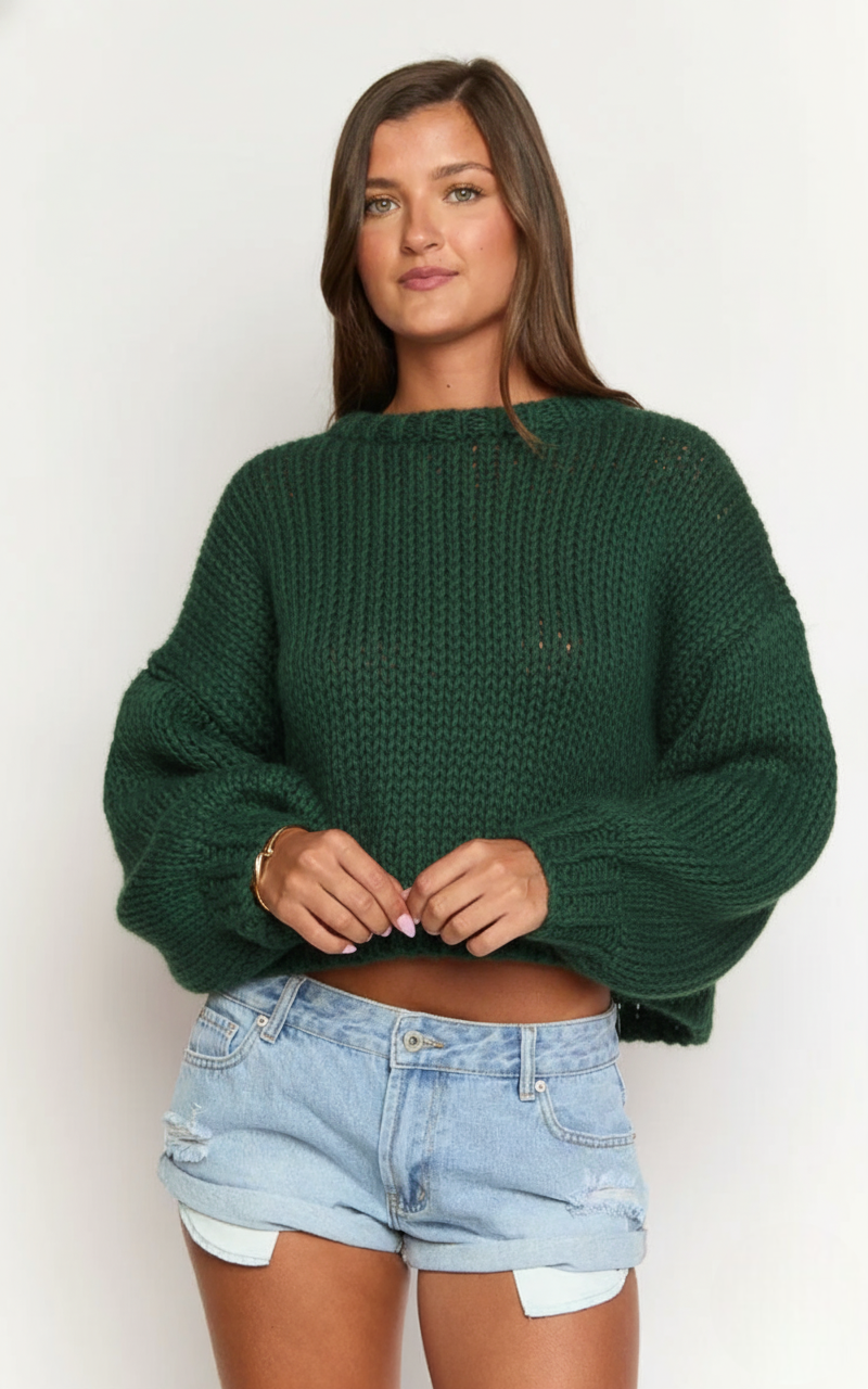 Cozy Holiday Knit Sweater For Casual Outfits