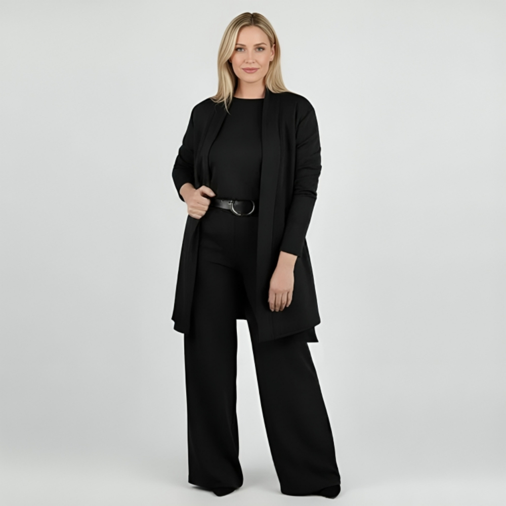 Longline Cardigan Three Piece Set