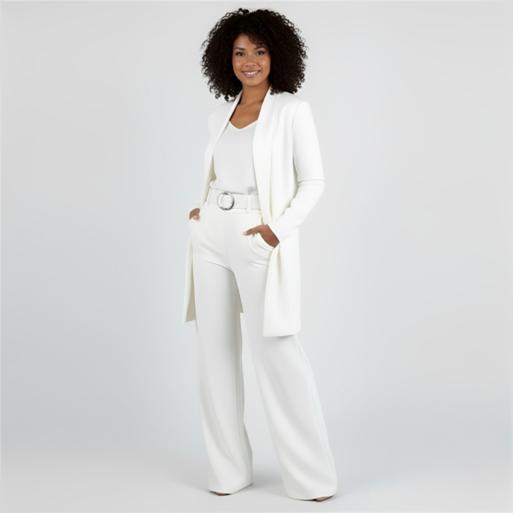 Longline Cardigan Three Piece Set