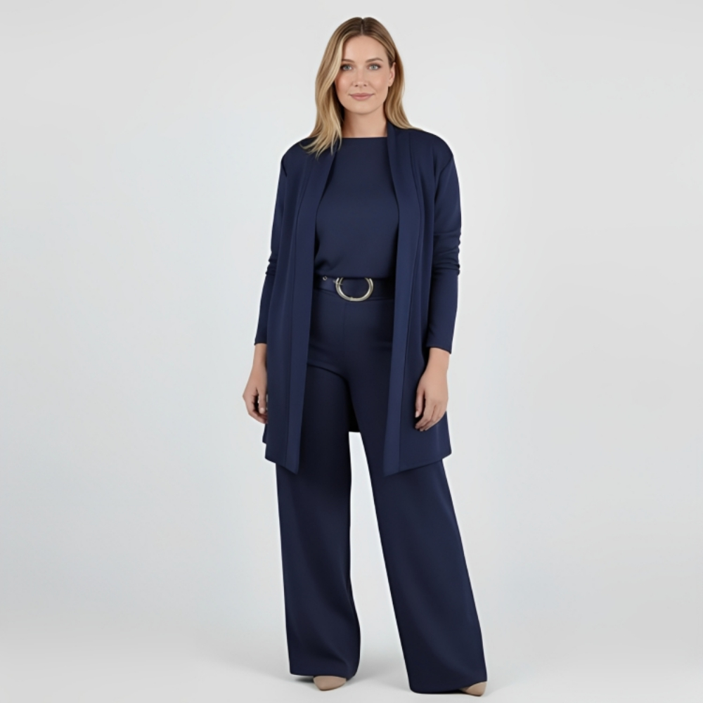 Longline Cardigan Three Piece Set