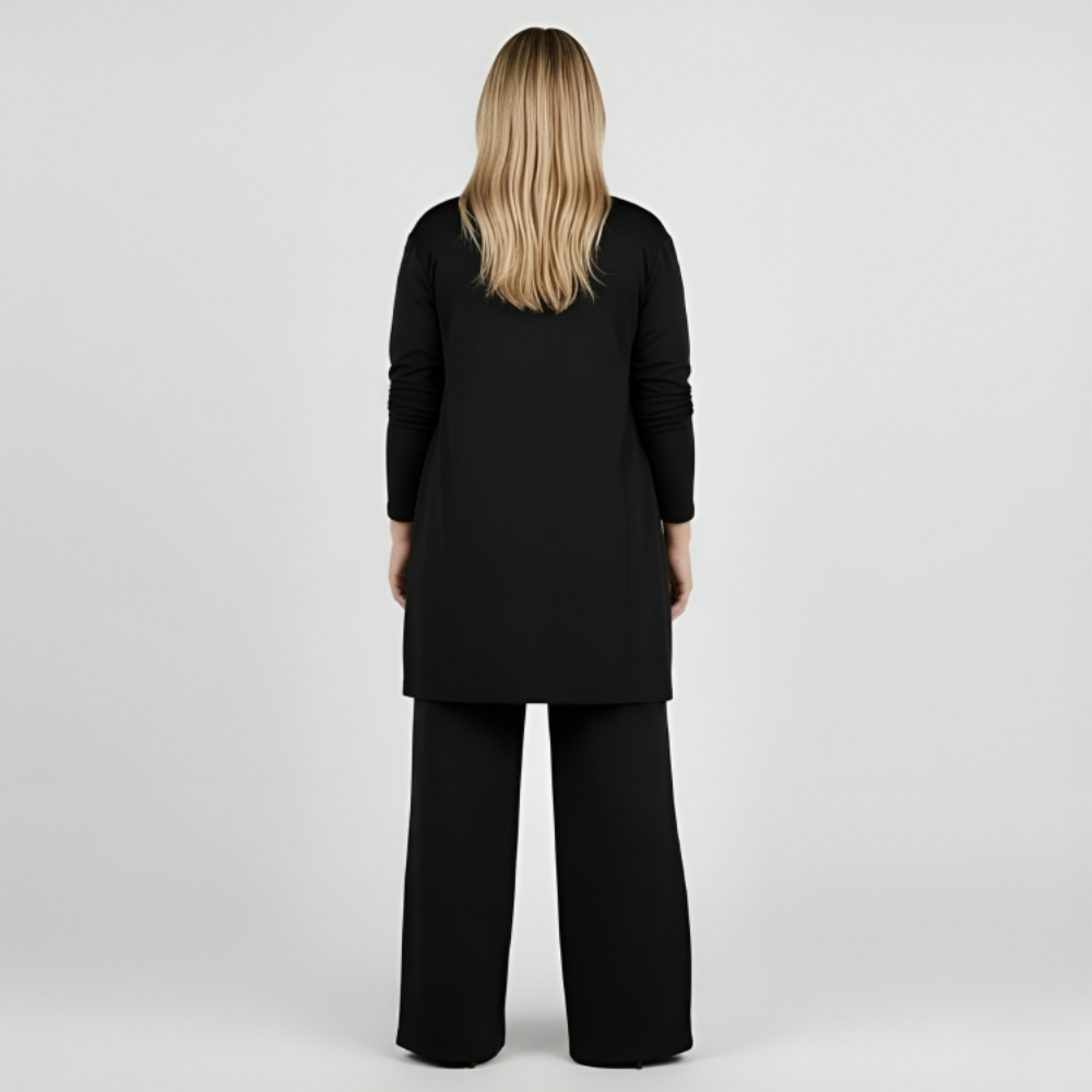 Longline Cardigan Three Piece Set