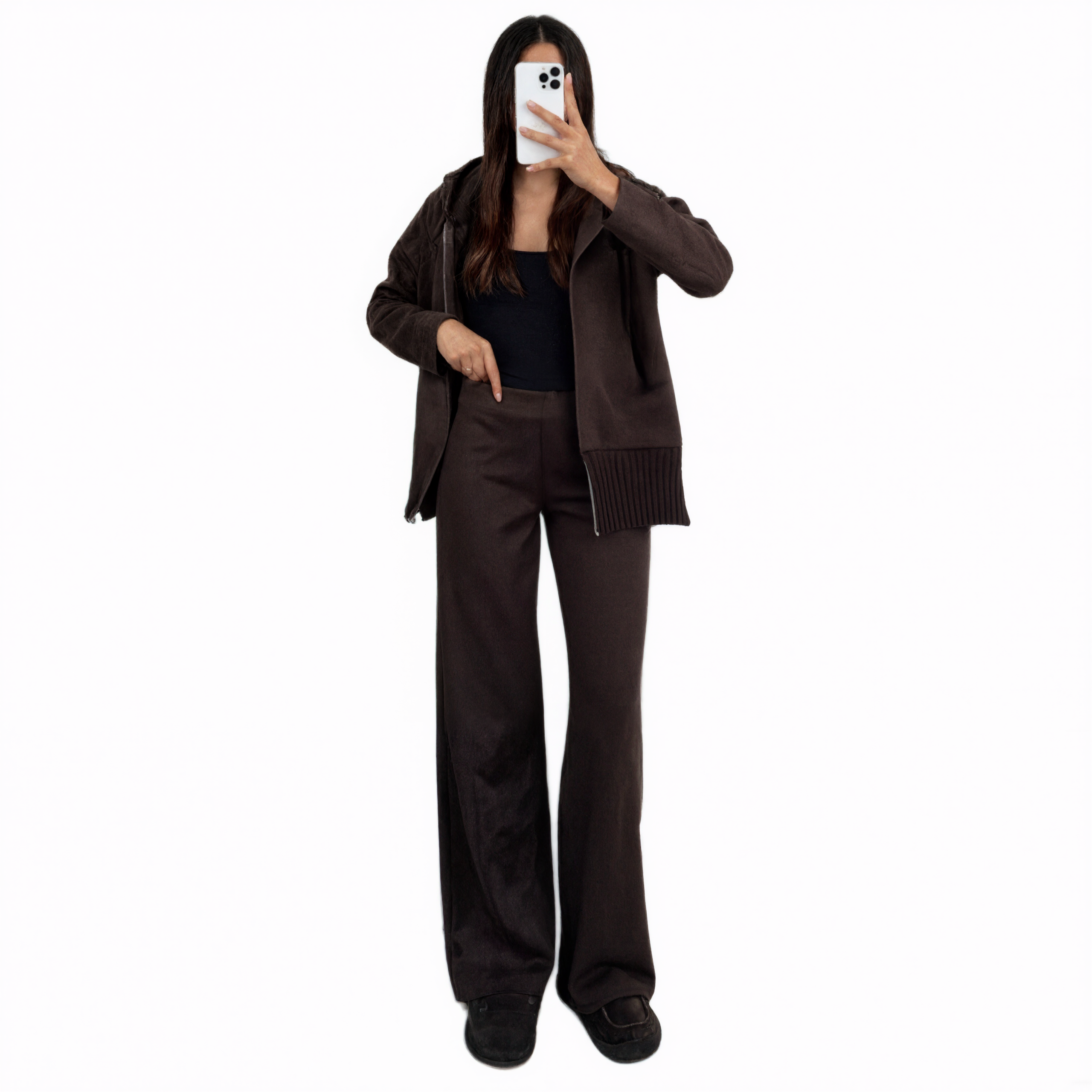 Hooded Cardigan Cozy Two Piece Loungewear Set