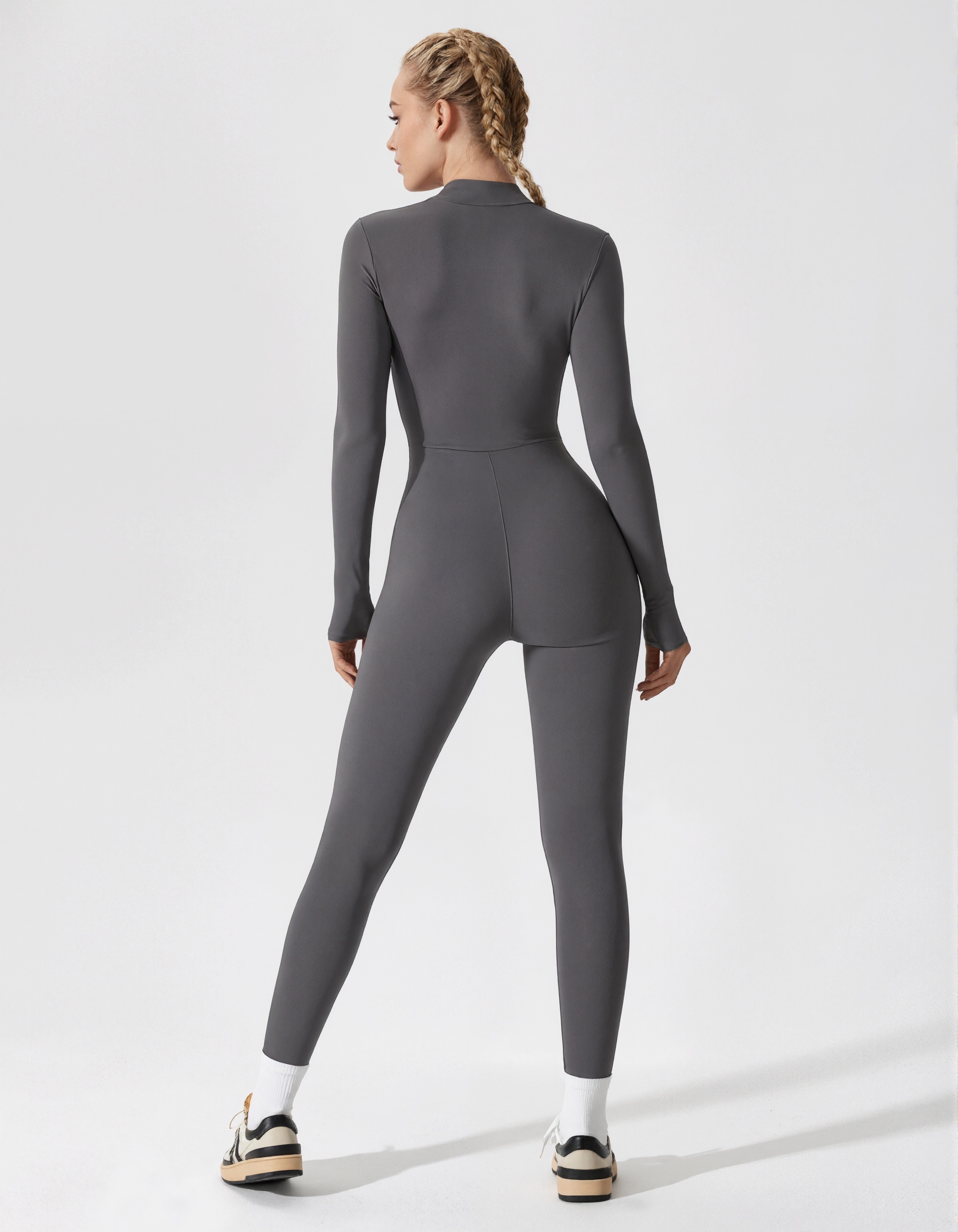 Long Sleeve Fleece Jumpsuit