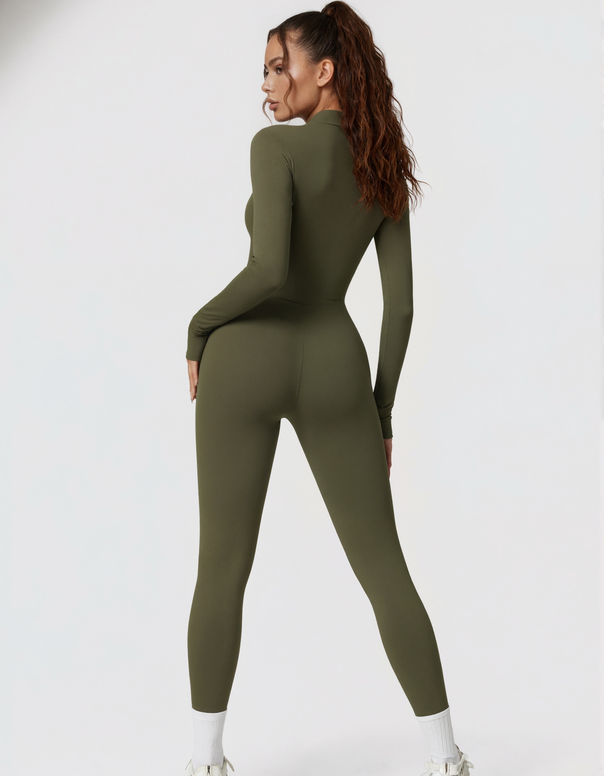Long Sleeve Fleece Jumpsuit