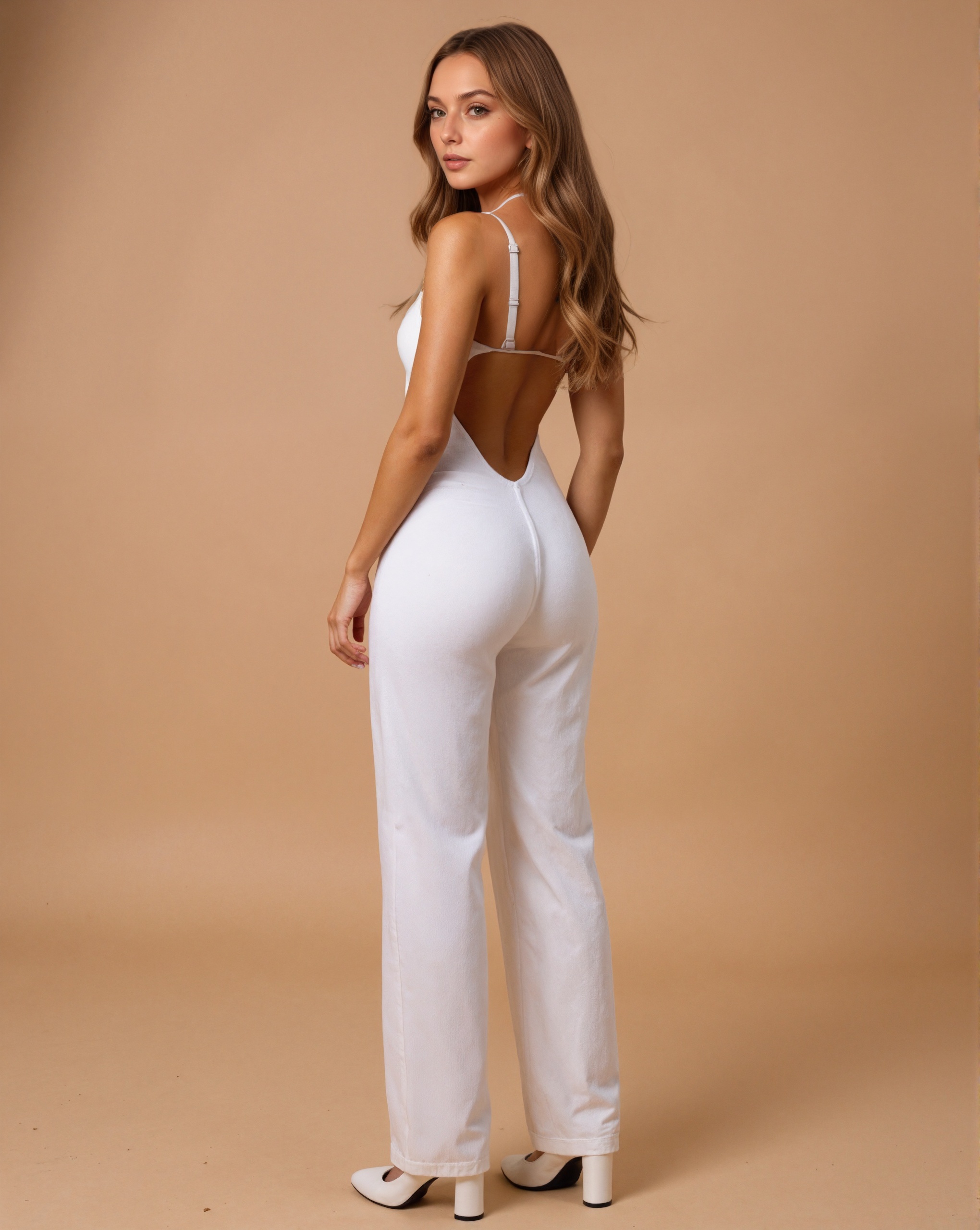 Minimal Sleeveless One Piece Casual Jumpsuit