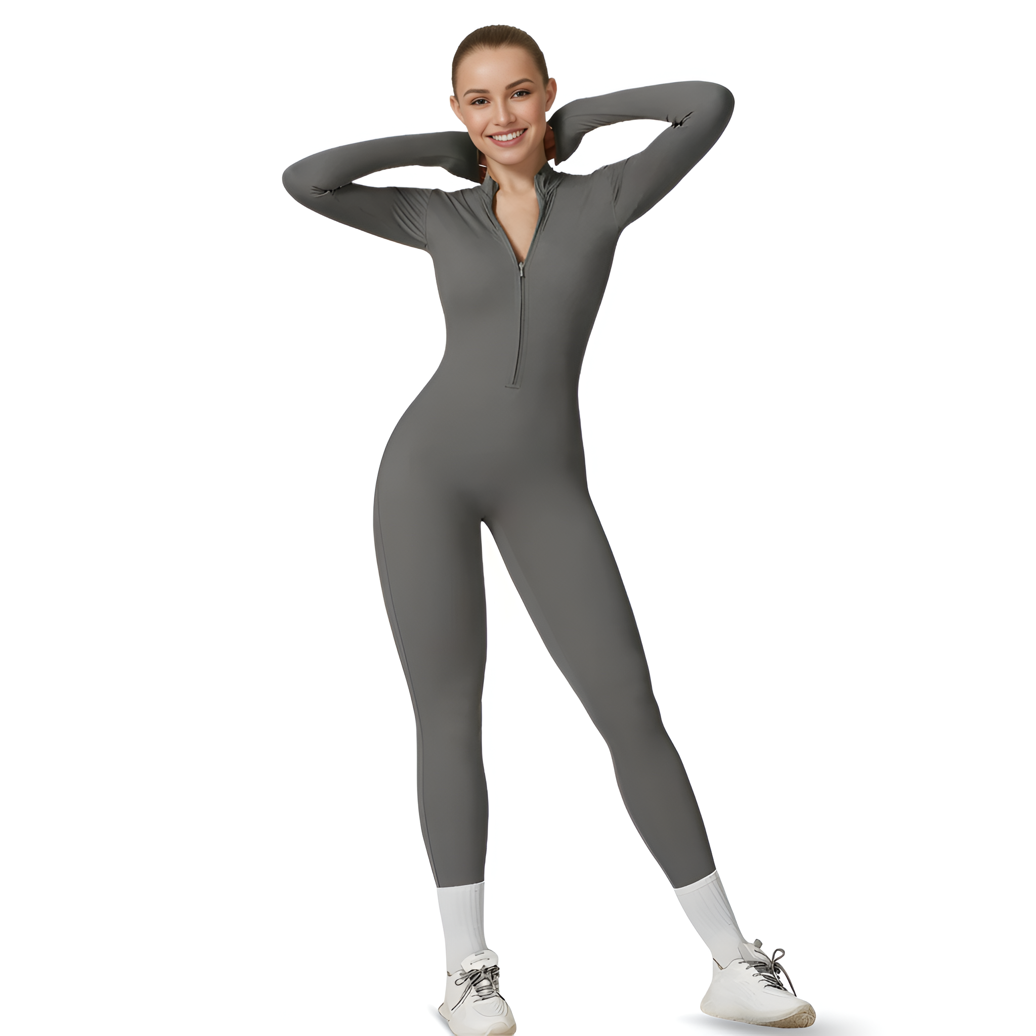 Long Sleeve Sports Jumpsuit For Women