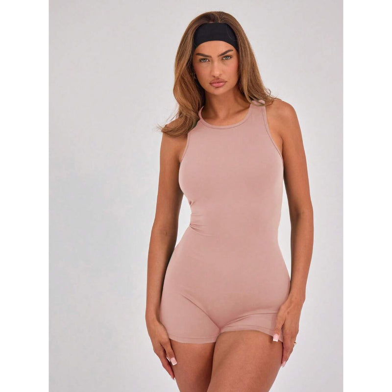 One Piece Sport Sleeveless Design jumpsuit