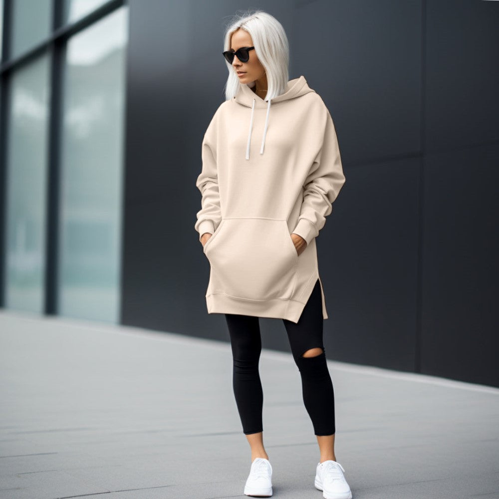 Oversized Soft Hoodie Dress-My Comfy Blouse