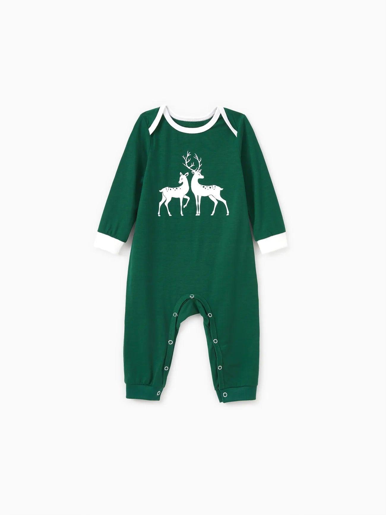 Reindeer Printed Family Matching Pajama SetReindeer Printed Family Matching Pajama Set - Image 3