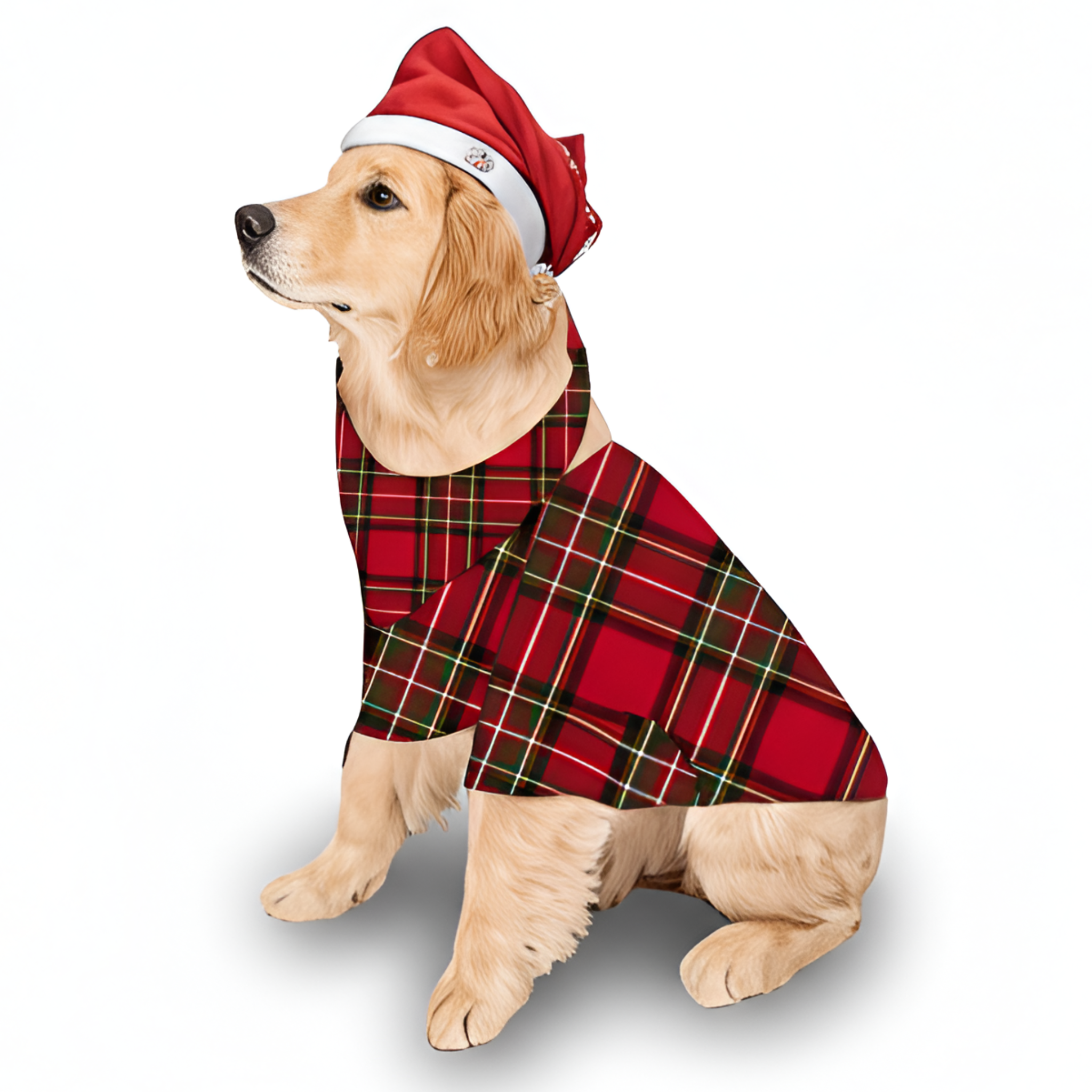 Santa Hat Tree Print Family Matching Pajama SetsSanta Hat Tree Print Family Matching Pajama Sets - Image 6