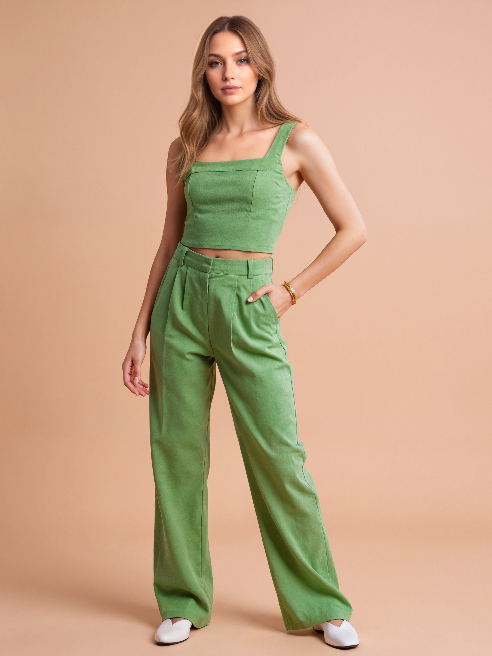 Tailored Linen Mix Set