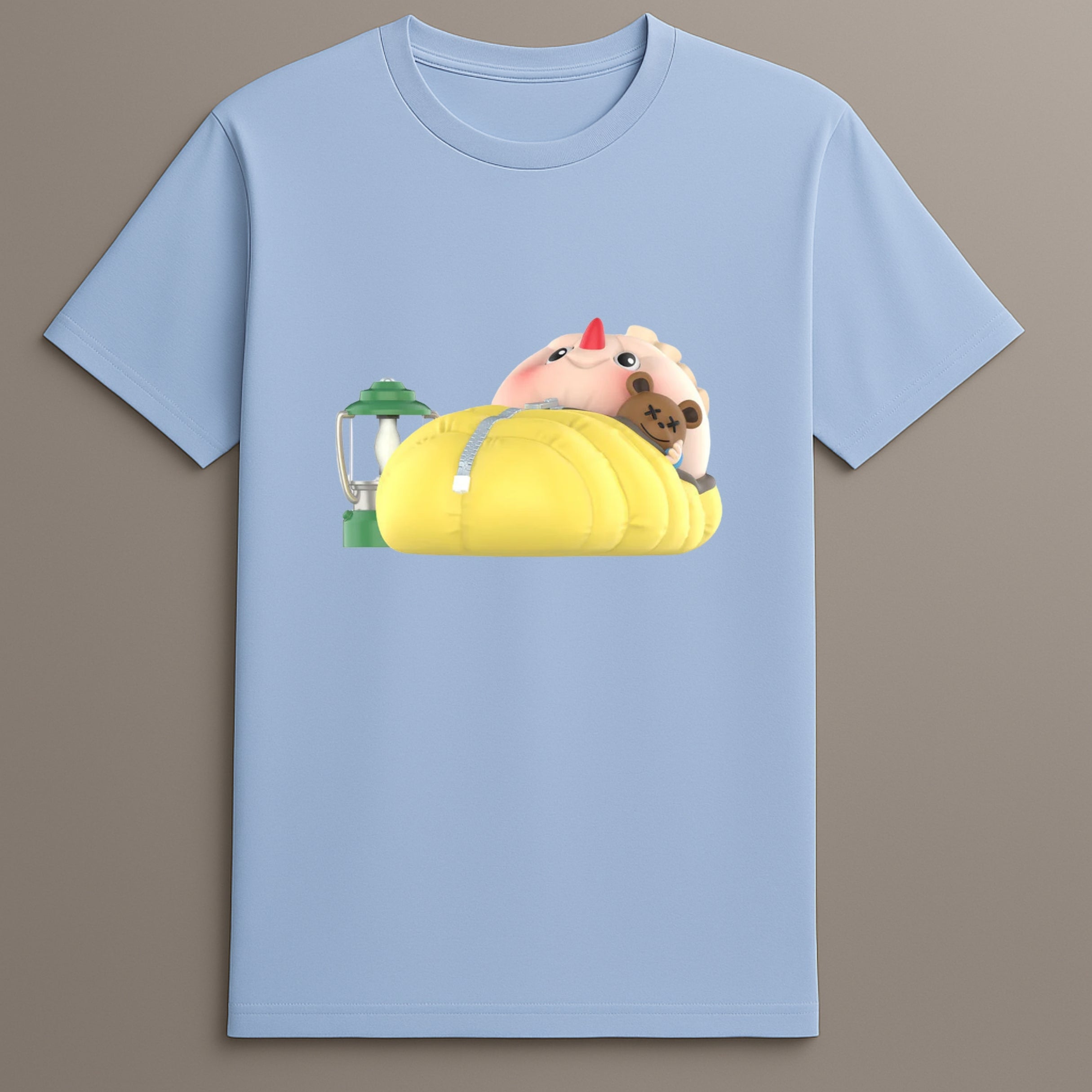 Labubu outdoor adventure character tee