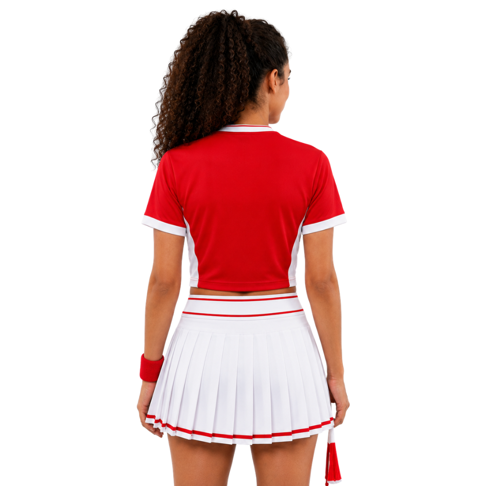 FIFA 2026 Tunisia Football Themed Two Piece Skirt Set For Women