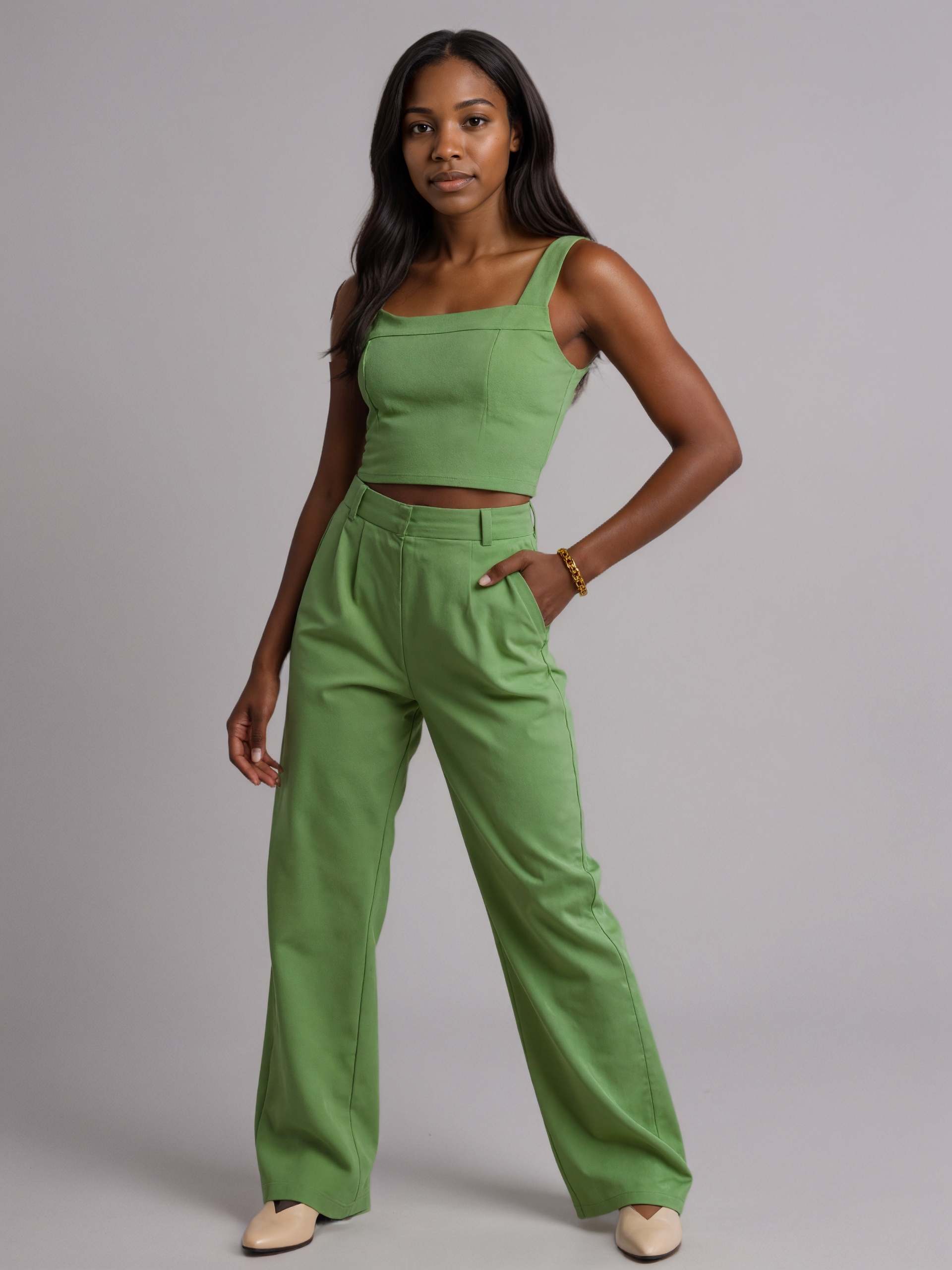 Two Piece Linen Summer Set