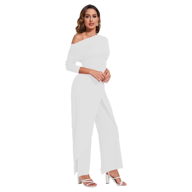 Long Sleeves Wide Length Jumpsuits