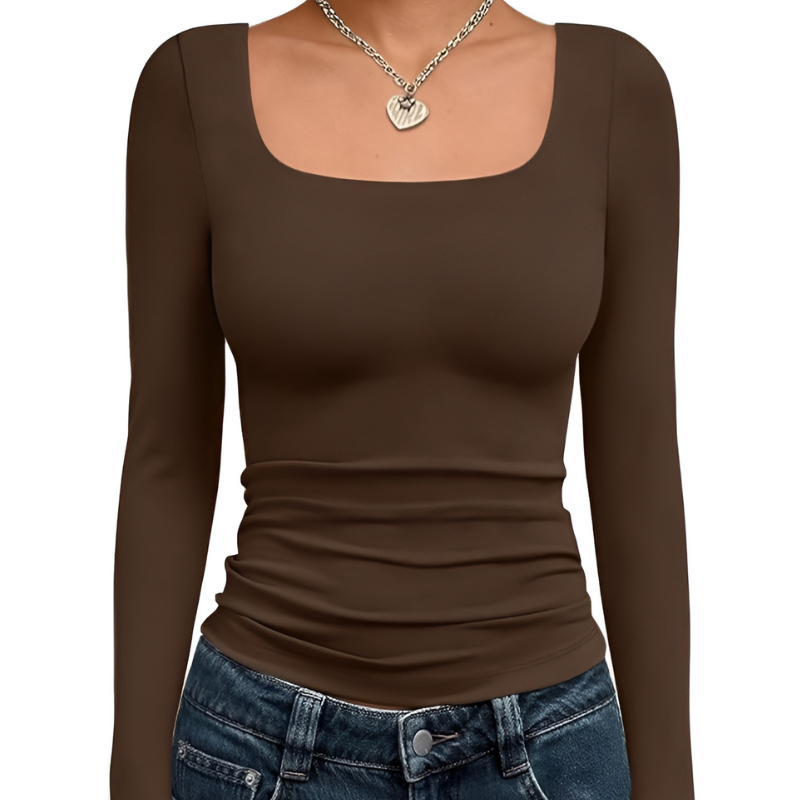 Womens Long Sleeve Shirts Crop Tops Fall Fashion